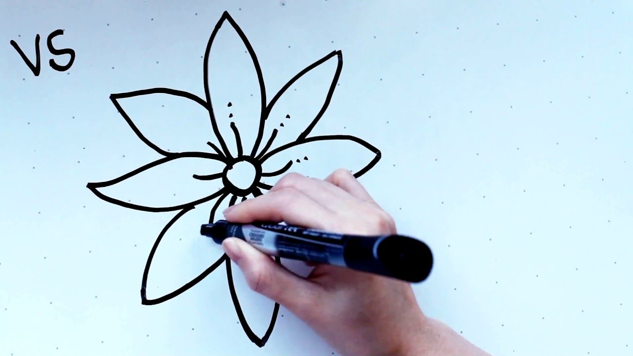 Simple Rose Drawing Tutorial At Paintingvalleycom Explore