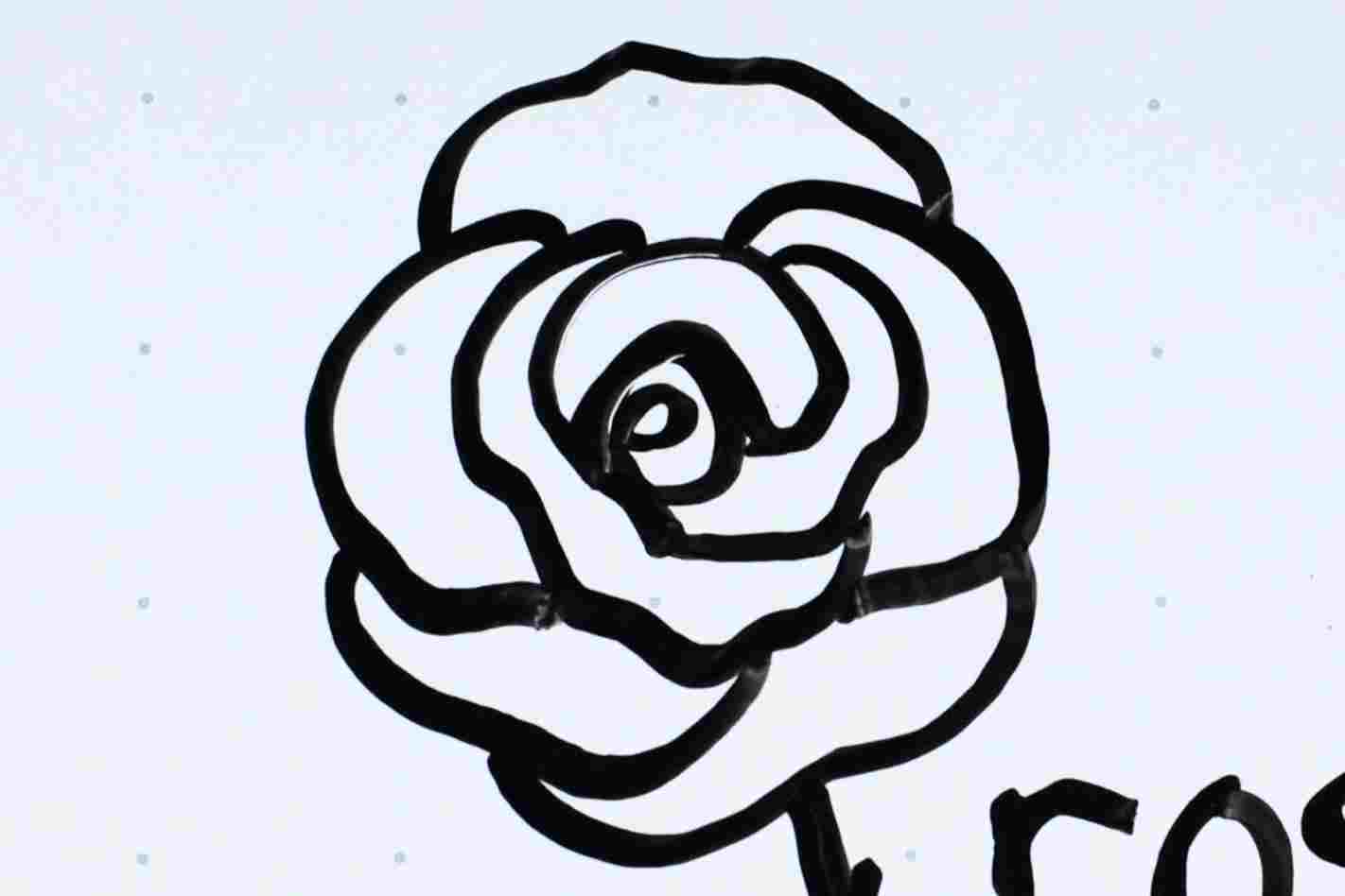 Роза граффити