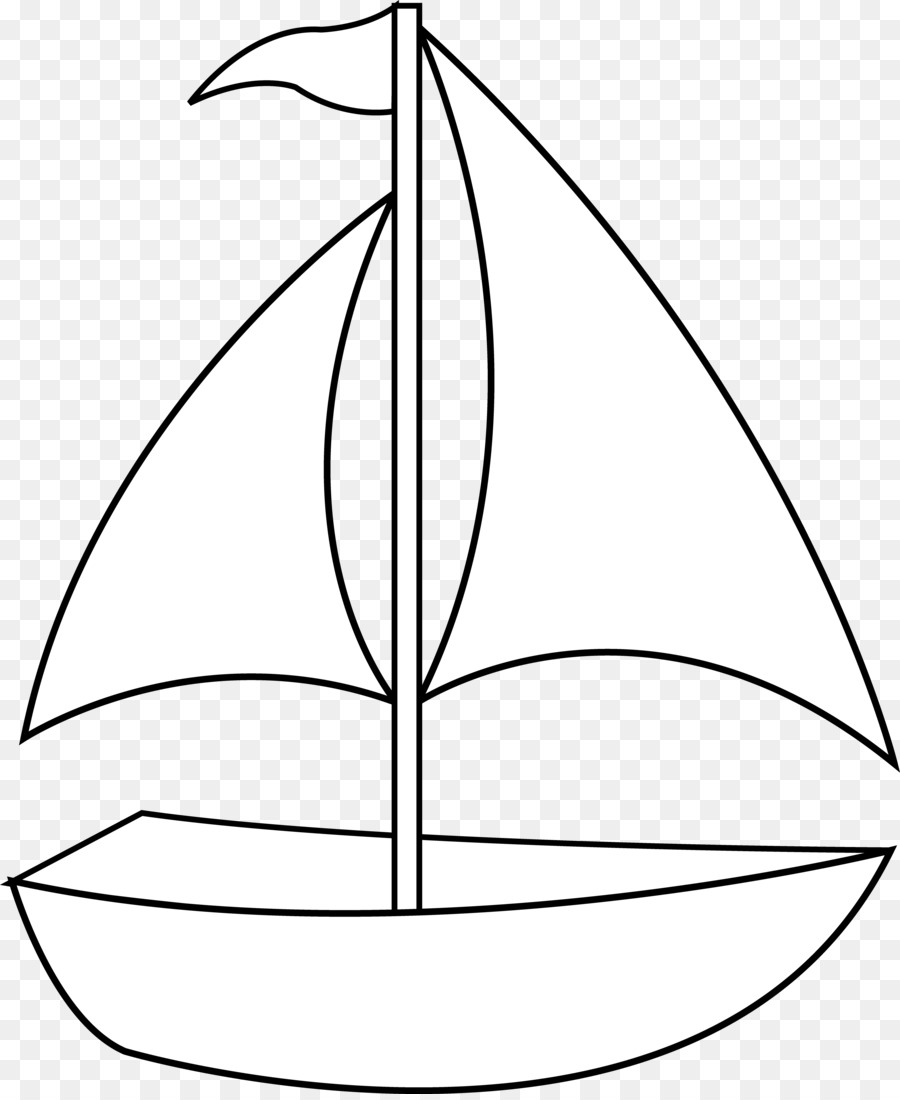 900x1100 Simple Boat Drawing Clip Art Transportation Black And White - Simple Sailboat Drawing