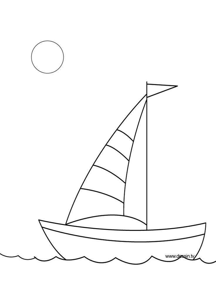 736x1040 Simple Clipart Sailboat - Simple Sailboat Drawing