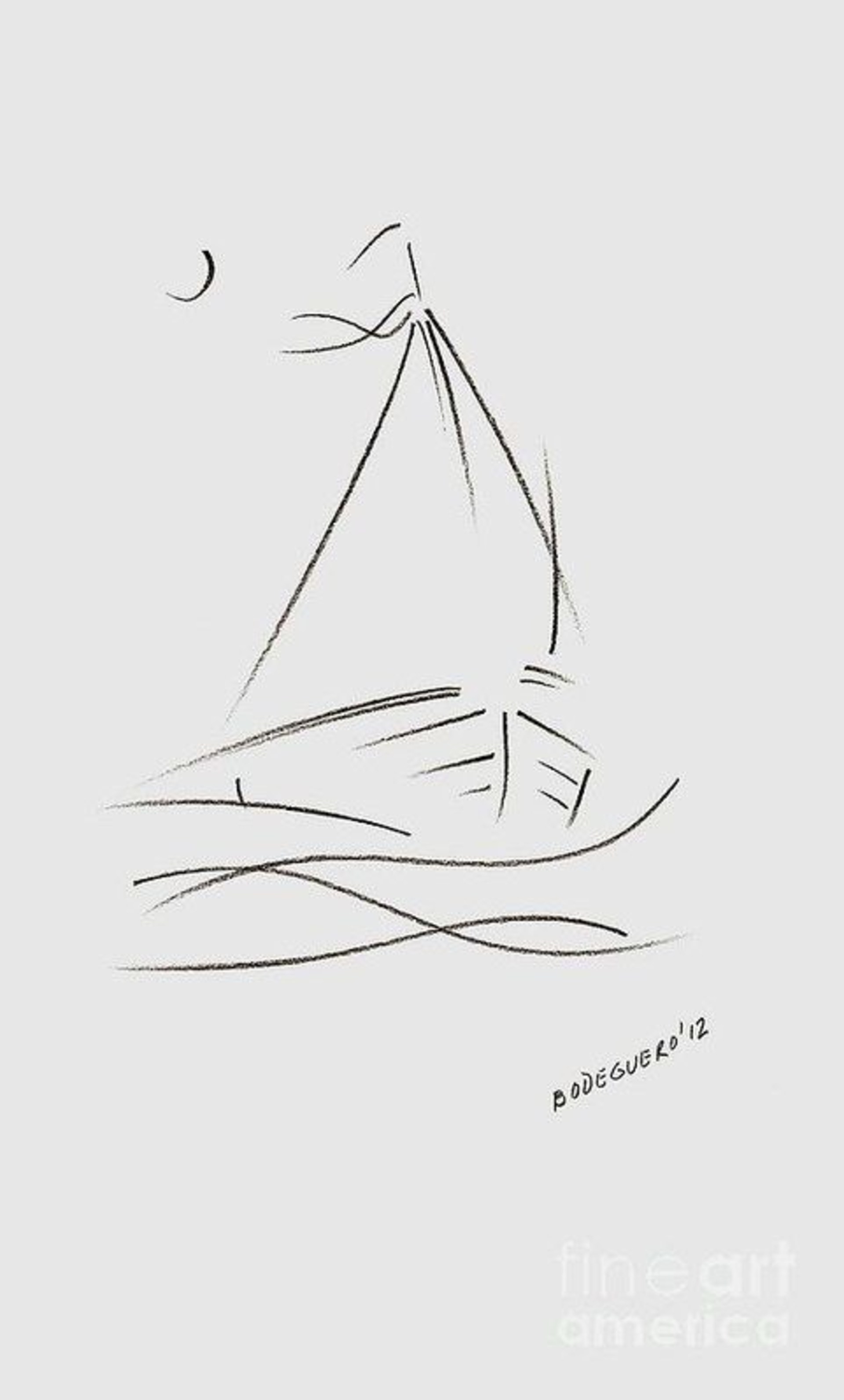 1920x3185 Simple Sailboat Drawing Poster - Simple Sailboat Drawing