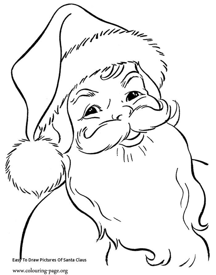 Simple Santa Drawing At Paintingvalley Com Explore Collection Of