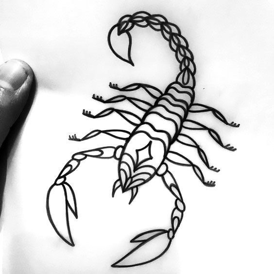 564x564 Scorpion Drawing Cute For Free Download - Simple Scorpion Drawing