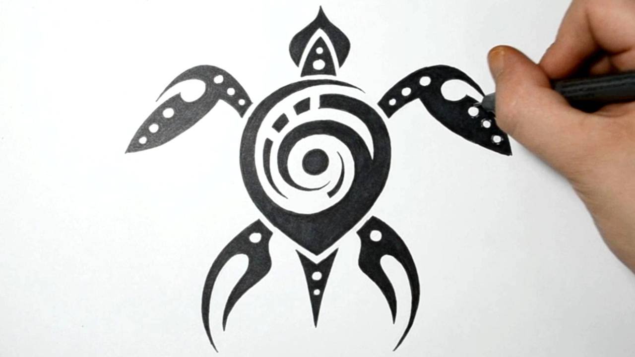 1280x720 How To Draw Sea Turtle - Simple Sea Turtle Drawing