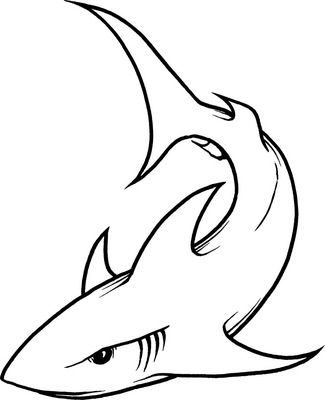 325x400 Cool Shark Drawing Drawing In Shark Tattoos, Picture - Simple Shark Drawing