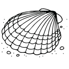 230x230 Top Free Printable Shell Coloring Pages Online - Simple Shell Drawing