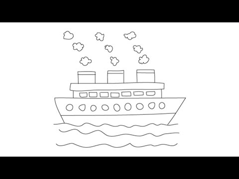 480x360 How To Draw A Ship - Simple Ship Drawing