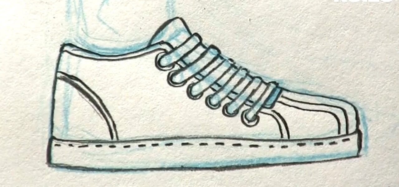 1280x600 how to draw shoes drawing illustration wonderhowto - Simple Shoe Drawing