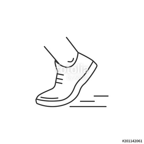 500x500 running shoes icon simple element illustration running shoes - Simple Shoe Drawing