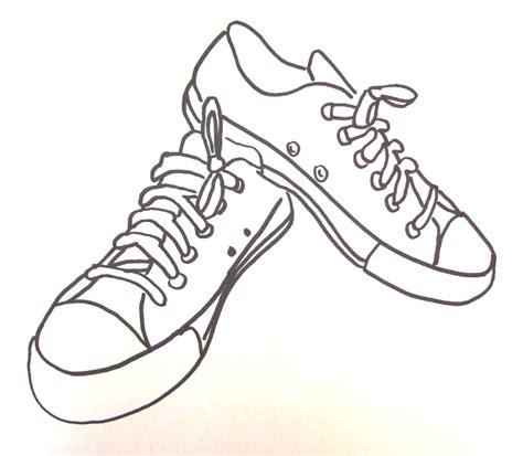 Simple Shoe Drawing At PaintingValley.com | Explore Collection Of ...