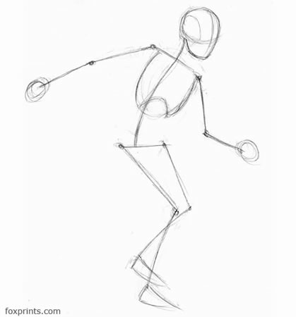 419x450 Simple Skeleton Drawing - Simple Skeleton Drawing
