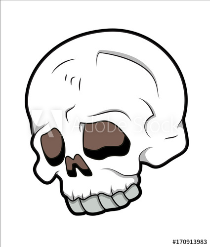 425x500 Simple Skull Drawing - Simple Skull Drawing