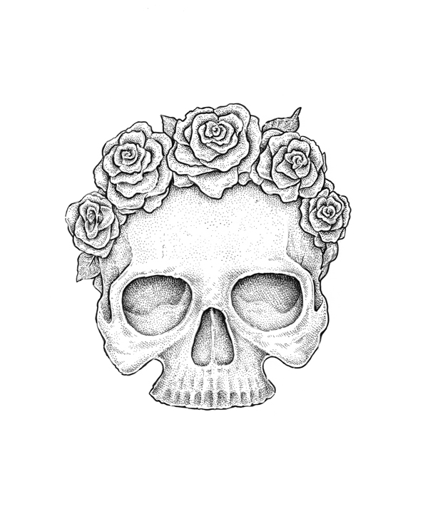 Simple Skull Drawing at PaintingValley.com | Explore collection of ...