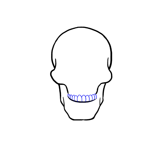 678x600 How To Draw A Skull Step - Simple Skull Side Drawing
