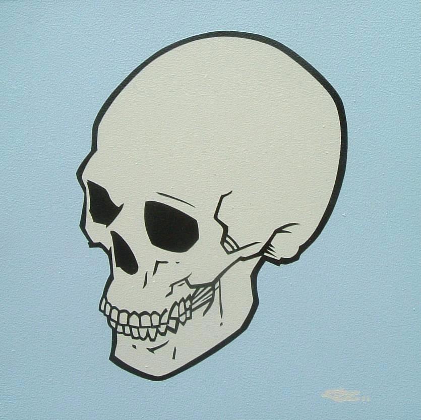 835x833 Skull With Roses Tattoo Simple - Simple Skull Side Drawing