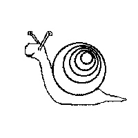 200x200 How To Draw Snails Drawing Tutorials Drawing How To Draw - Simple Snail Drawing