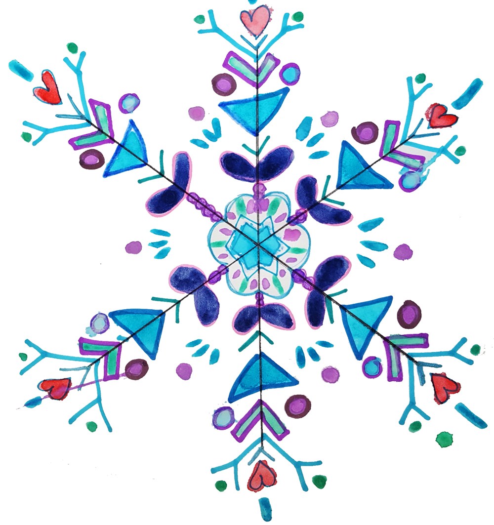 1000x1063 snowflake template easy to draw! art is basic an elementary - Simple Snowflake Drawing