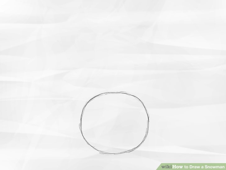 728x546 how to draw a snowman steps - Simple Snowman Drawing