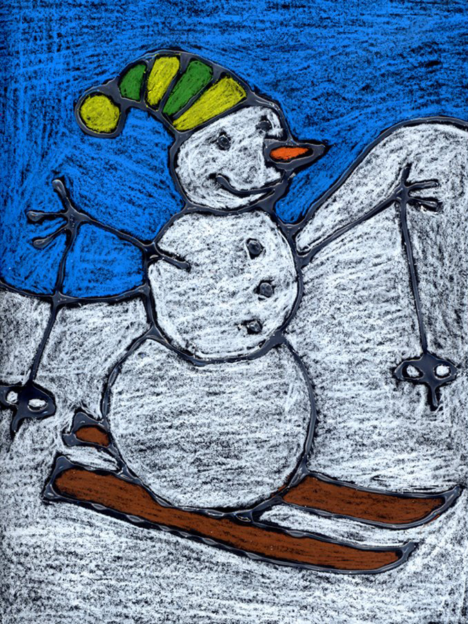 678x903 simple snowman drawing art projects for kids - Simple Snowman Drawing