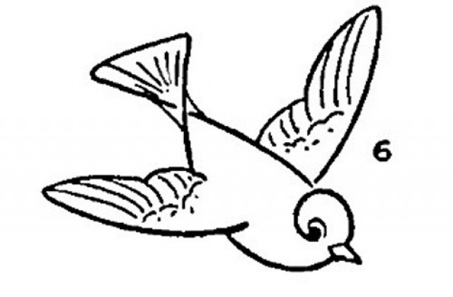 640x420 How To Draw An Easy Bird Flying Fresh Simple Sparrow Drawing - Simple Sparrow Drawing