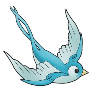 338x324 A Simple Sparrow = Gotta Love The Pen Tool In Photoshop I Tried - Simple Sparrow Drawing