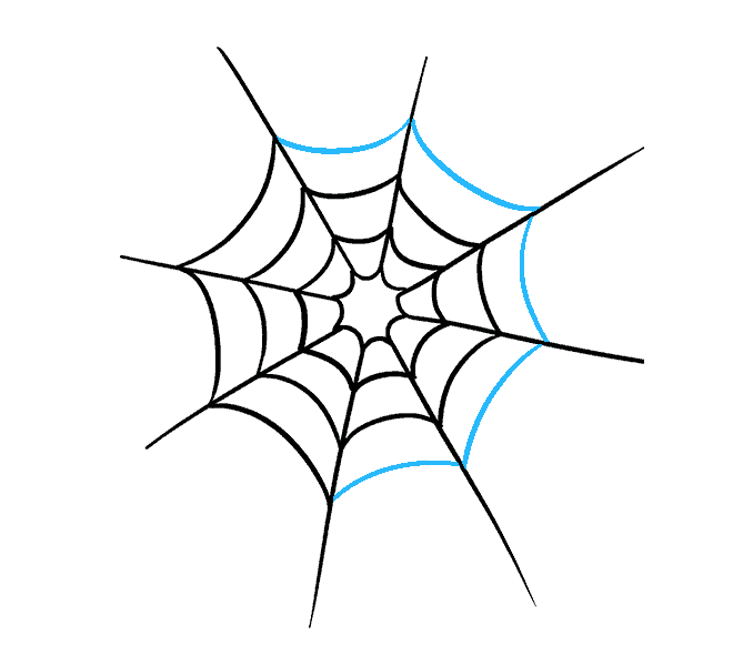 678x600 how to draw how to draw a spider web with spider in a few easy - Simple Spider Drawing