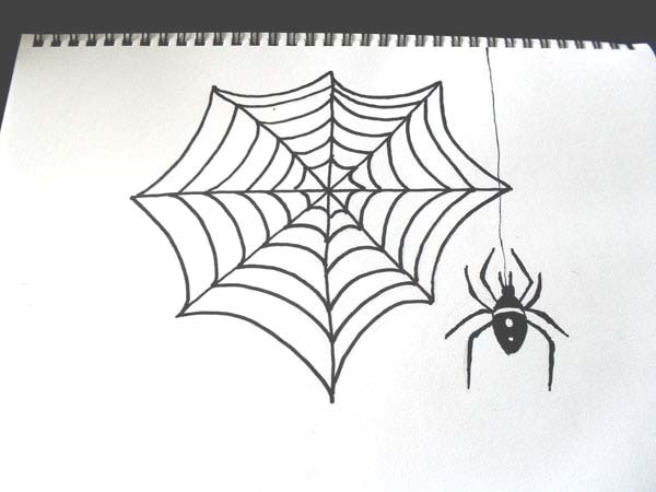 Simple Spider Drawing at PaintingValley.com | Explore collection of ...