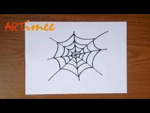 480x360 How To Draw A Simple Spider Web - Simple Spider Web Drawing