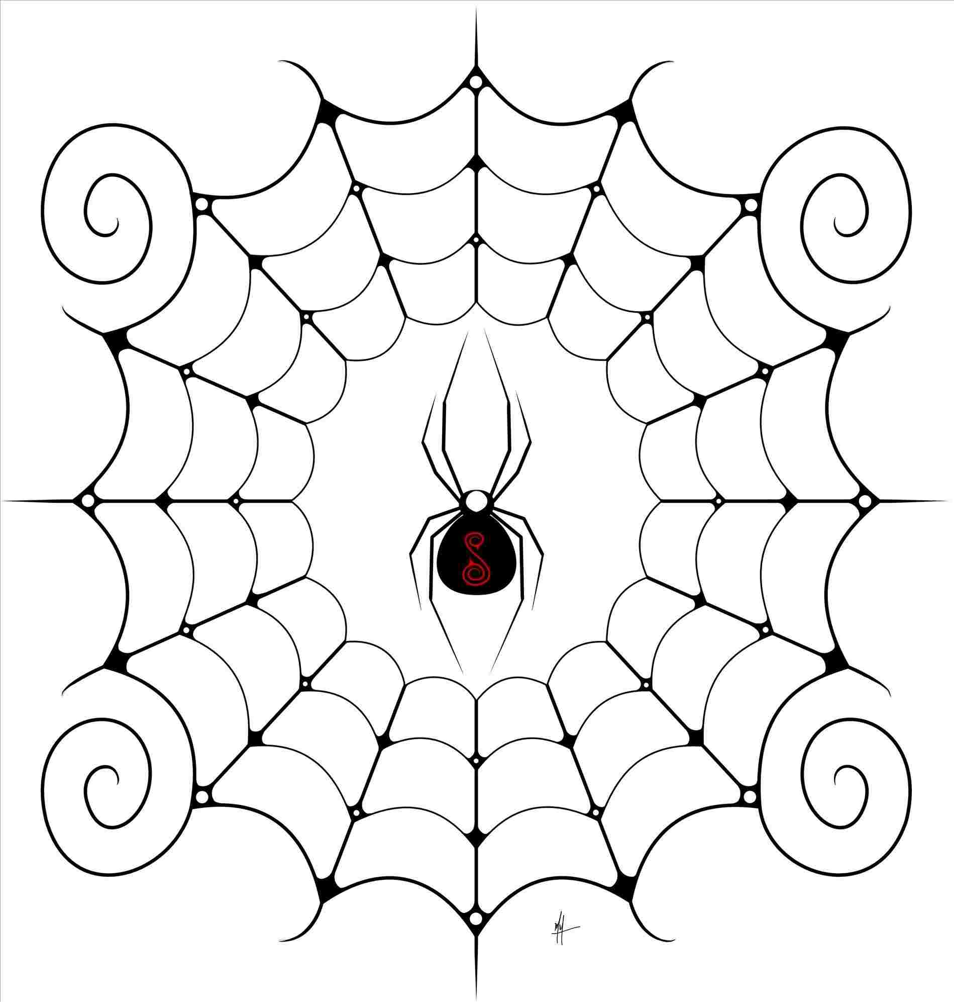 Simple Spider Web Drawing at Explore collection of