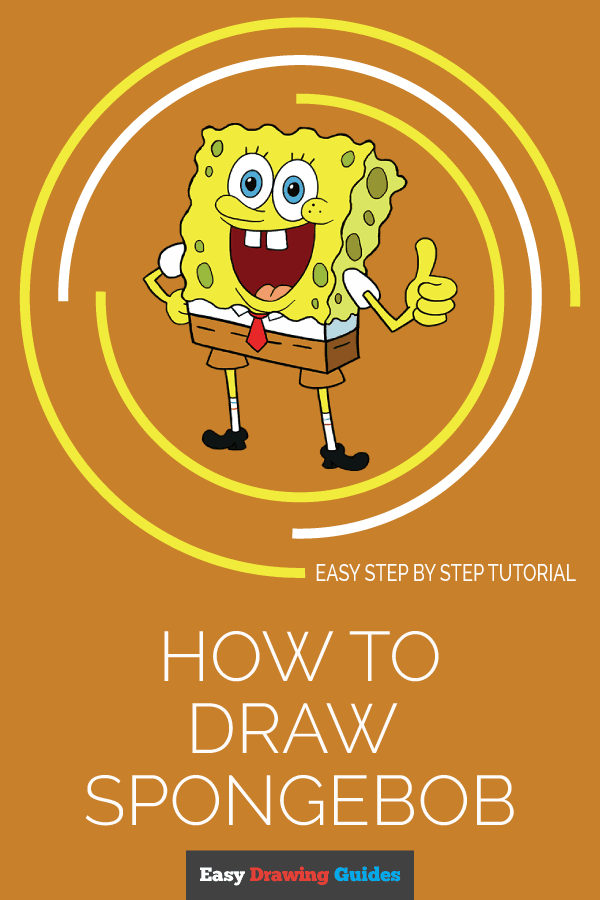 600x900 how to draw spongebob easy step - Simple Spongebob Drawing