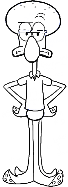 234x641 how to draw squidward from spongebob squarepants with easy steps - Simple Spongebob Drawing