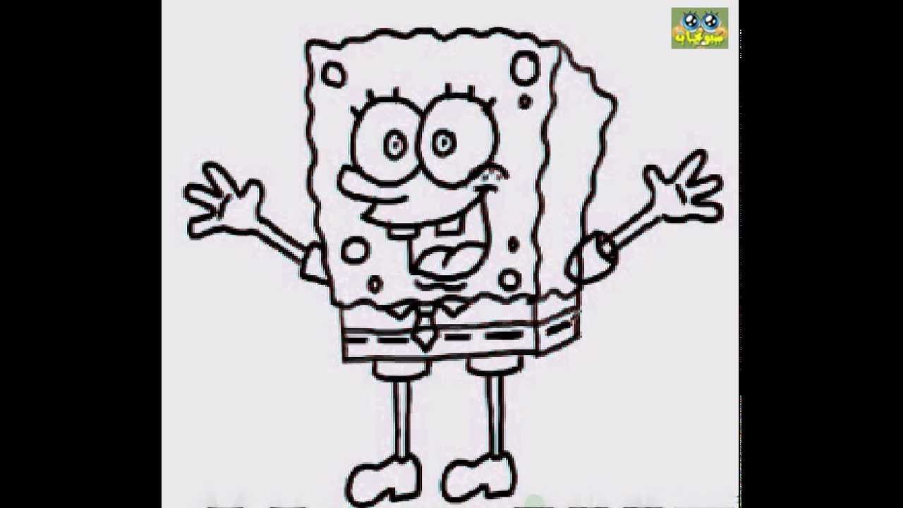 1280x720 draw spongebob easy steps - Simple Spongebob Drawing