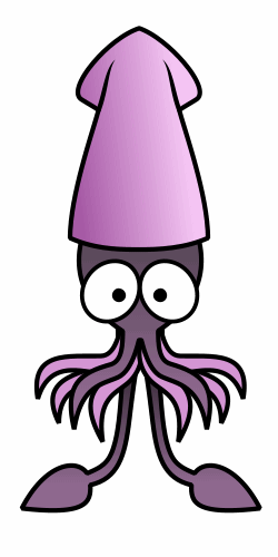 250x500 Simple Squid Drawing - Simple Squid Drawing