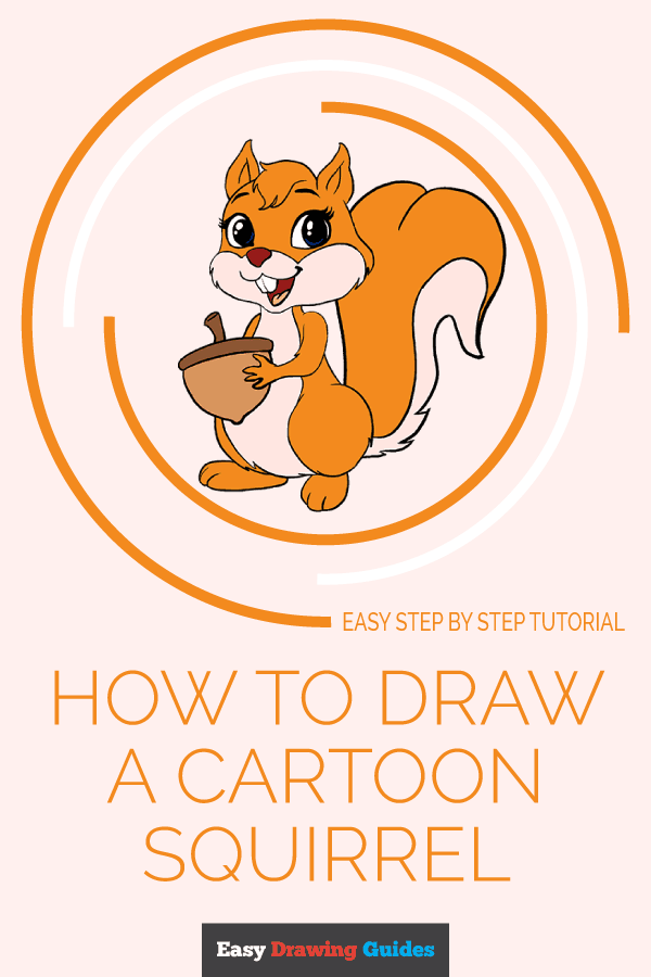 600x900 How To Draw A Cartoon Squirrel In A Few Easy Steps Easy Drawing - Simple Squirrel Drawing