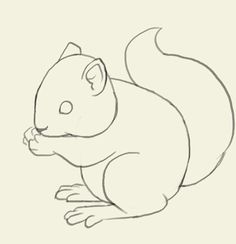 236x244 How To Draw A Howling Wolf Easy Step How To Draw Wolf - Simple Squirrel Drawing