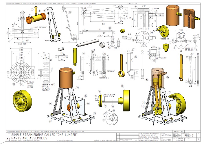 705x499 Simple Steam Engine Plans - Simple Steam Train Drawing
