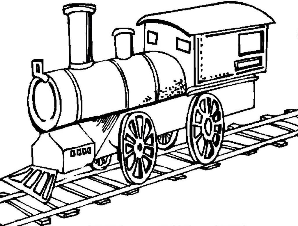 1024x777 Collection Of Train Simple Drawing Download Them And Try - Simple Steam Train Drawing