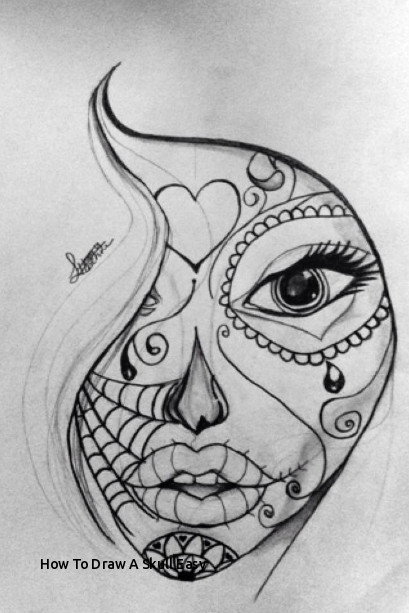 409x613 how to draw a skull easy sugar skull drawing google search tattoos - Simple Sugar Skull Drawing
