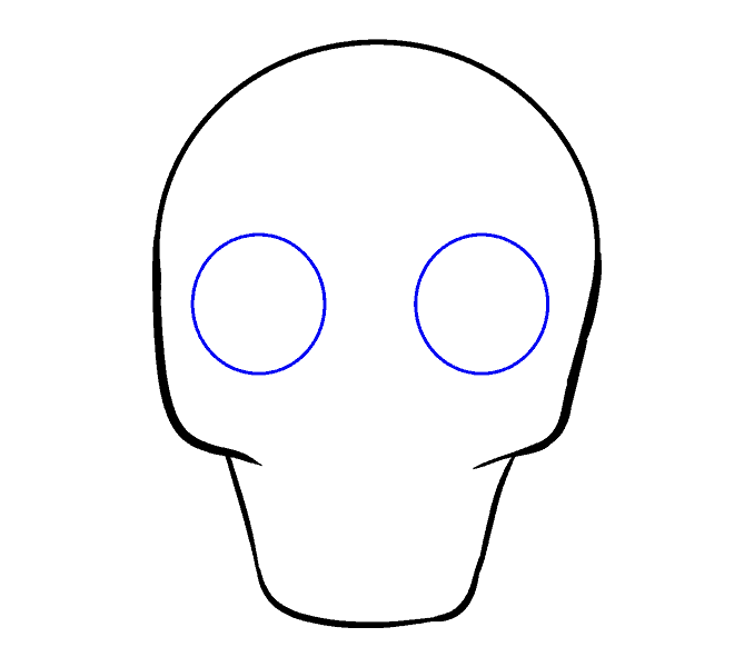 678x600 How To Draw A Sugar Skull Step - Simple Sugar Skull Drawing