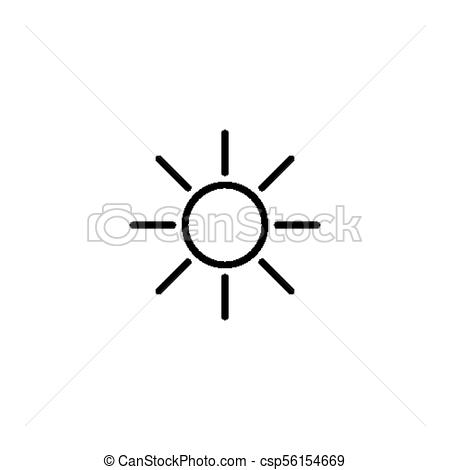 450x470 simple sun drawing simple sun line icon isolated on whie - Simple Sun Drawing