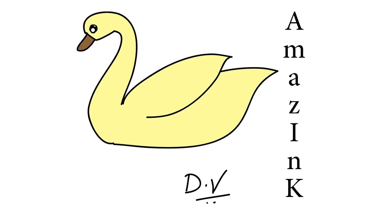 1280x720 Learn How To Draw A Swan - Simple Swan Drawing