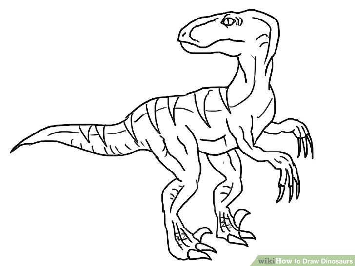 728x546 simple t rex drawing - Simple T Rex Drawing