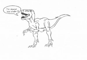 300x210 t rex drawing how to draw a t rex tyrannosaurus rex drawing simple - Simple T Rex Drawing