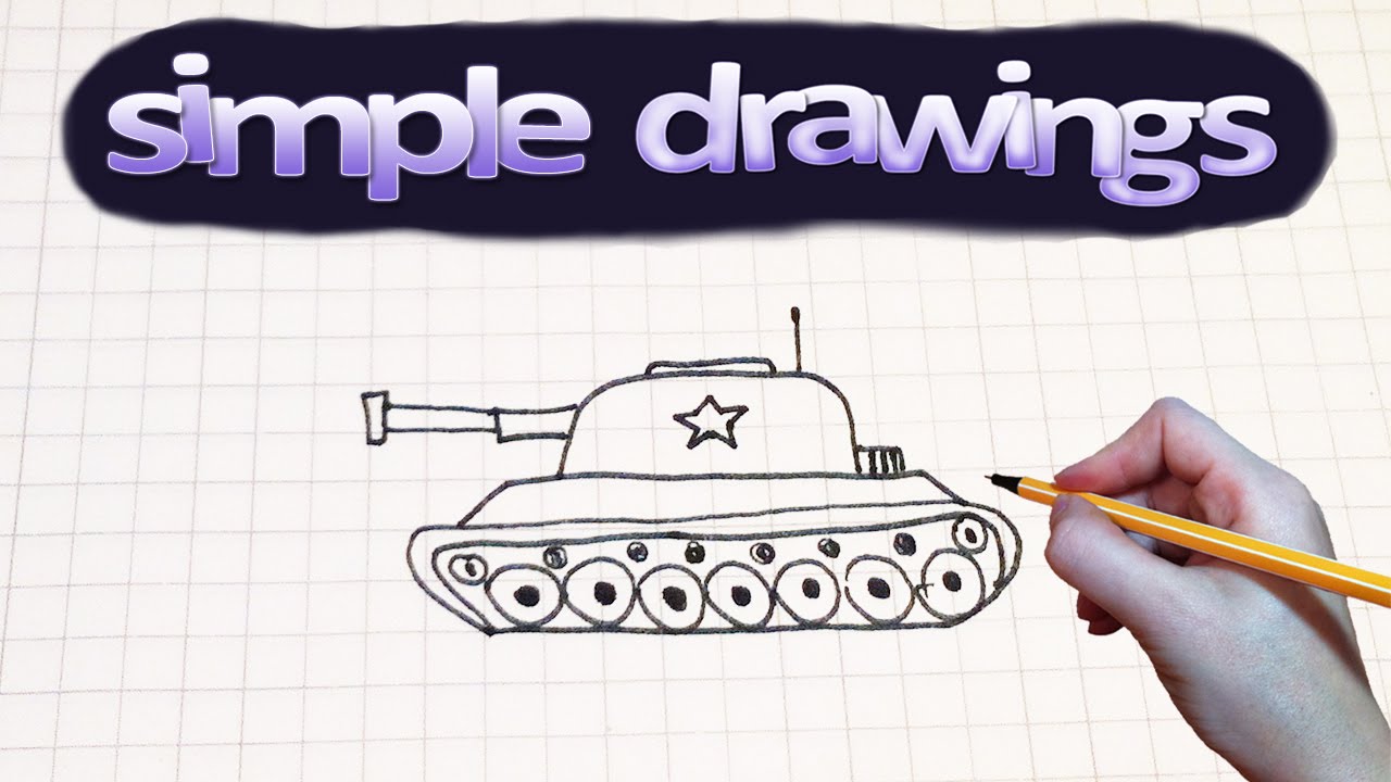 1280x720 Simple Drawings - Simple Tank Drawing