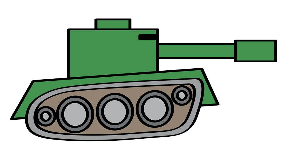 1000x541 Simple Tank Clipart - Simple Tank Drawing