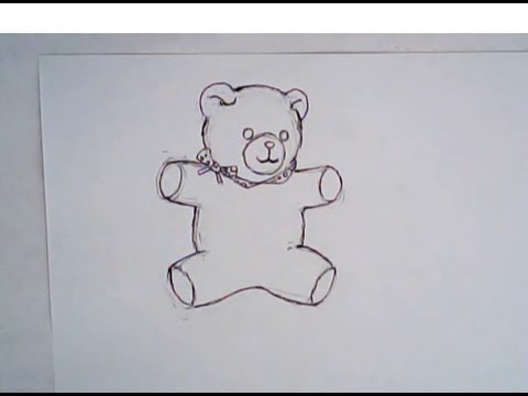 Simple Teddy Bear Drawing at PaintingValley.com | Explore collection of ...