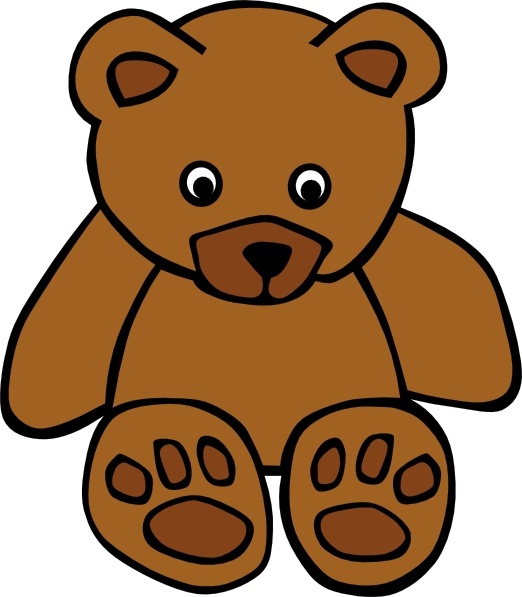 522x597 Simple Teddy Bear Clip Art Free Vector In Open Office Drawing - Simple Teddy Bear Drawing
