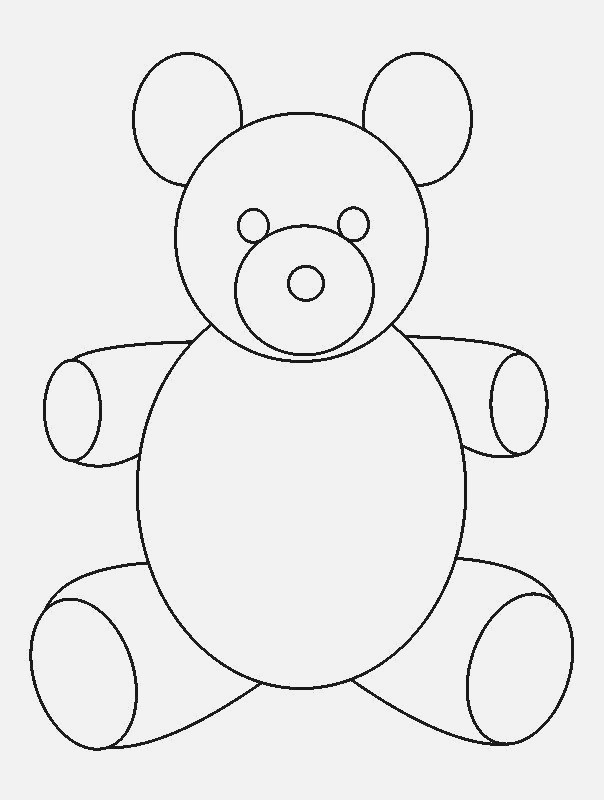 604x800 Teddy Bear Drawing Simple - Simple Teddy Bear Drawing
