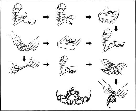 518x421 how tiara is made - Simple Tiara Drawing