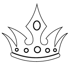 230x230 Top Free Printable Crown Coloring Pages Online - Simple Tiara Drawing